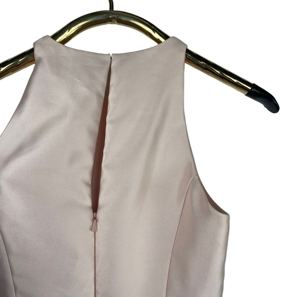 ALFRED SUNG BLUSH BOUQUET SLEEVELESS FLORAL SKIRT MAXI POCKETS BRIDESMAID DRESS - Picture 10 of 14